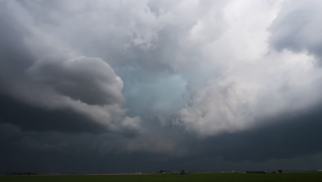 strom clouds and lightning time lapse soft evening light
