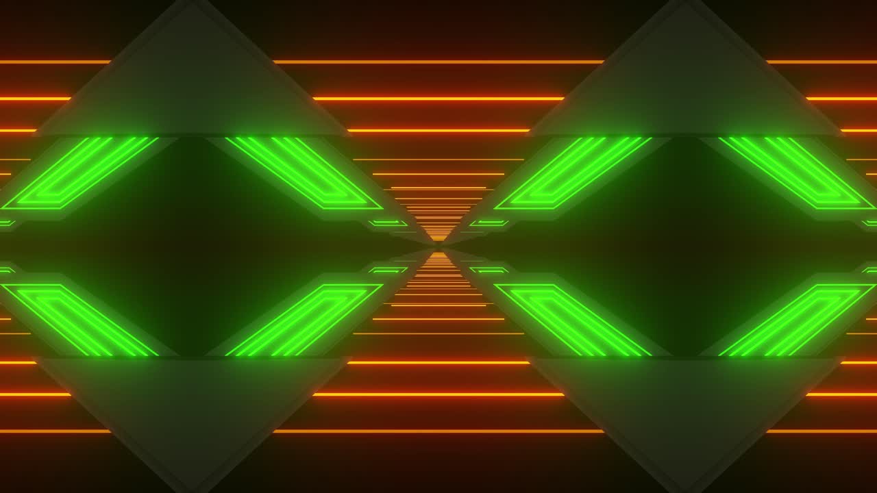 fondo abstract geométrico de túnel de neón