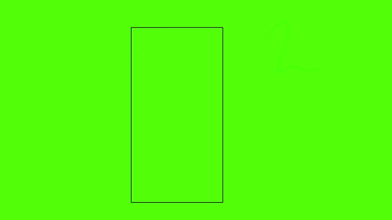 녹색 크로마에 대한 모바일 애니메이션