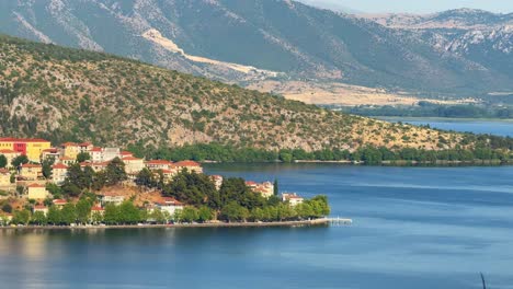 orestiada lake kastoria greece city west macedonia houses viewpoint landscape
