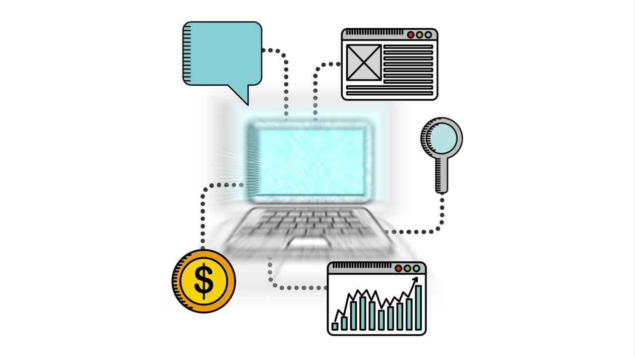 diseño de iconos, animación de video hd1080