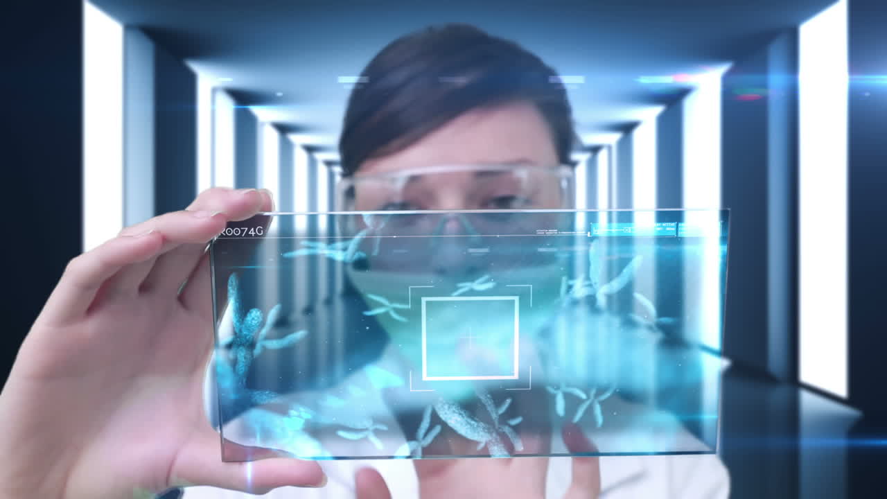 기술을 사용하는 연구원