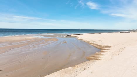 an active beach expansion using dredged sand