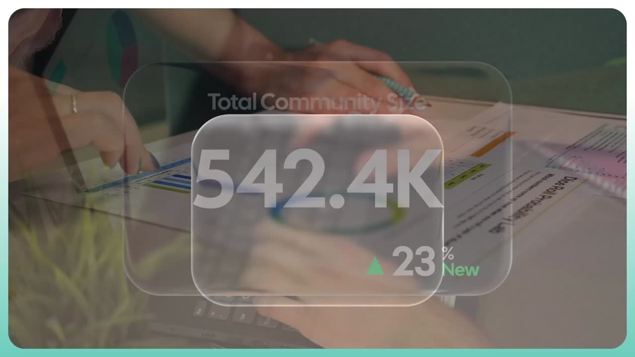 Liquid glass style infographics for futuristic data presentation videos