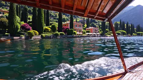 beautiful lake view from a boat trip