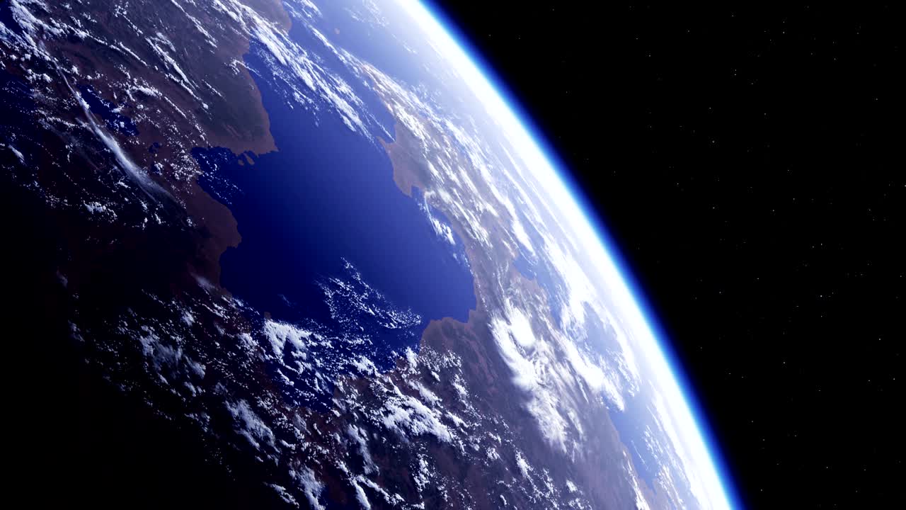 Planet Earth. Amazing View From Space. UHD. 4K. 3840x2160. Seamless Looped.