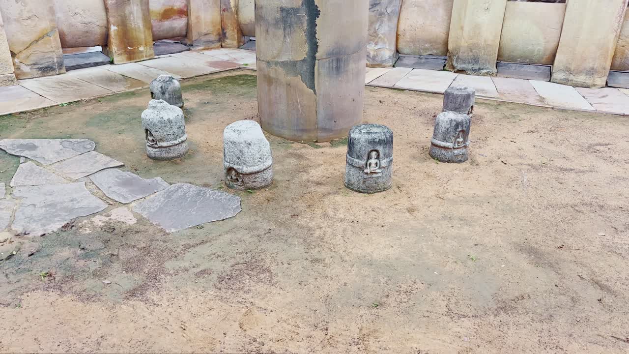 Stone pillars and small shrines at Sanchi Stupa stand as silent witnesses to centuries of devotion, showcasing early Indian architecture, sacred symbolism, and enduring spiritual heritage