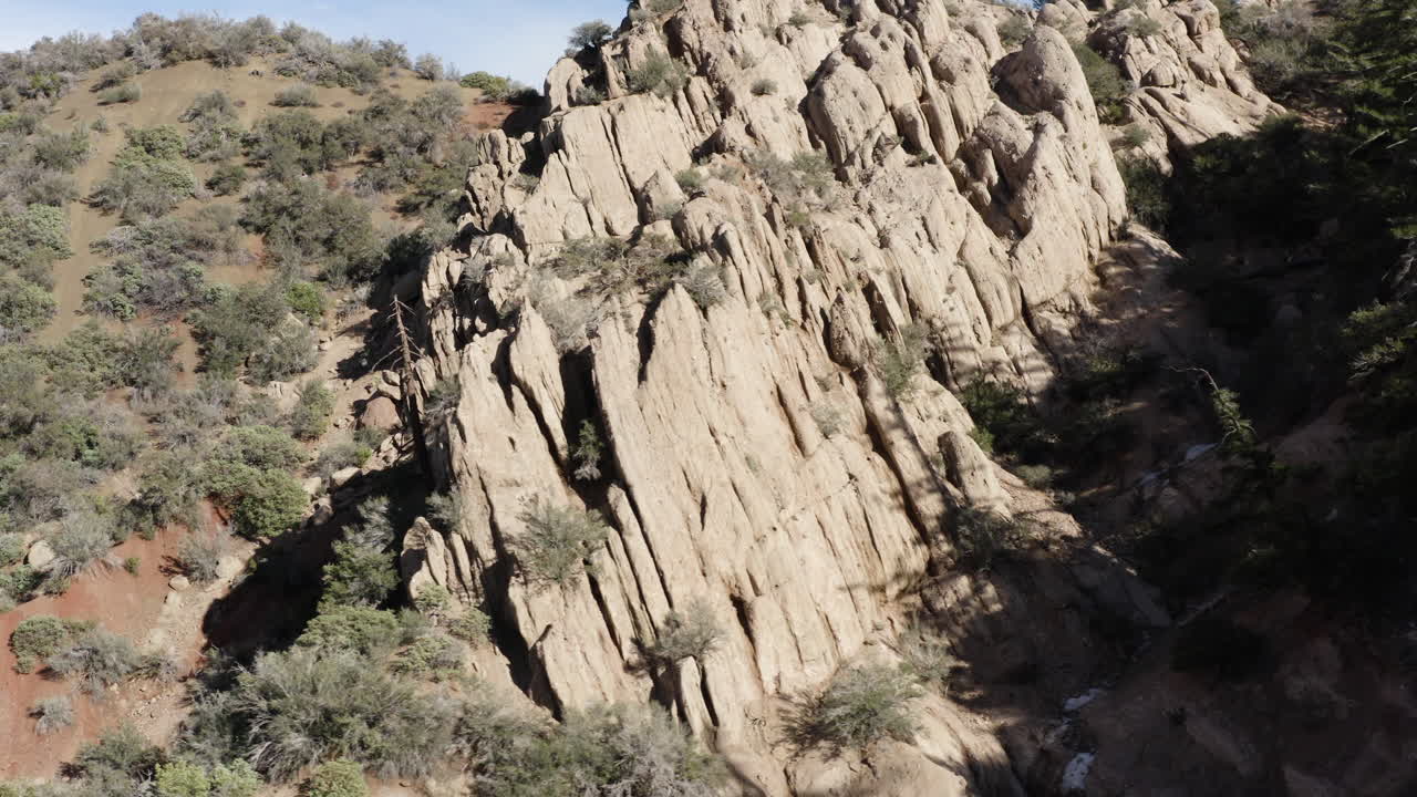 Rugged Mountain Landscape with Eroded Rock Formations