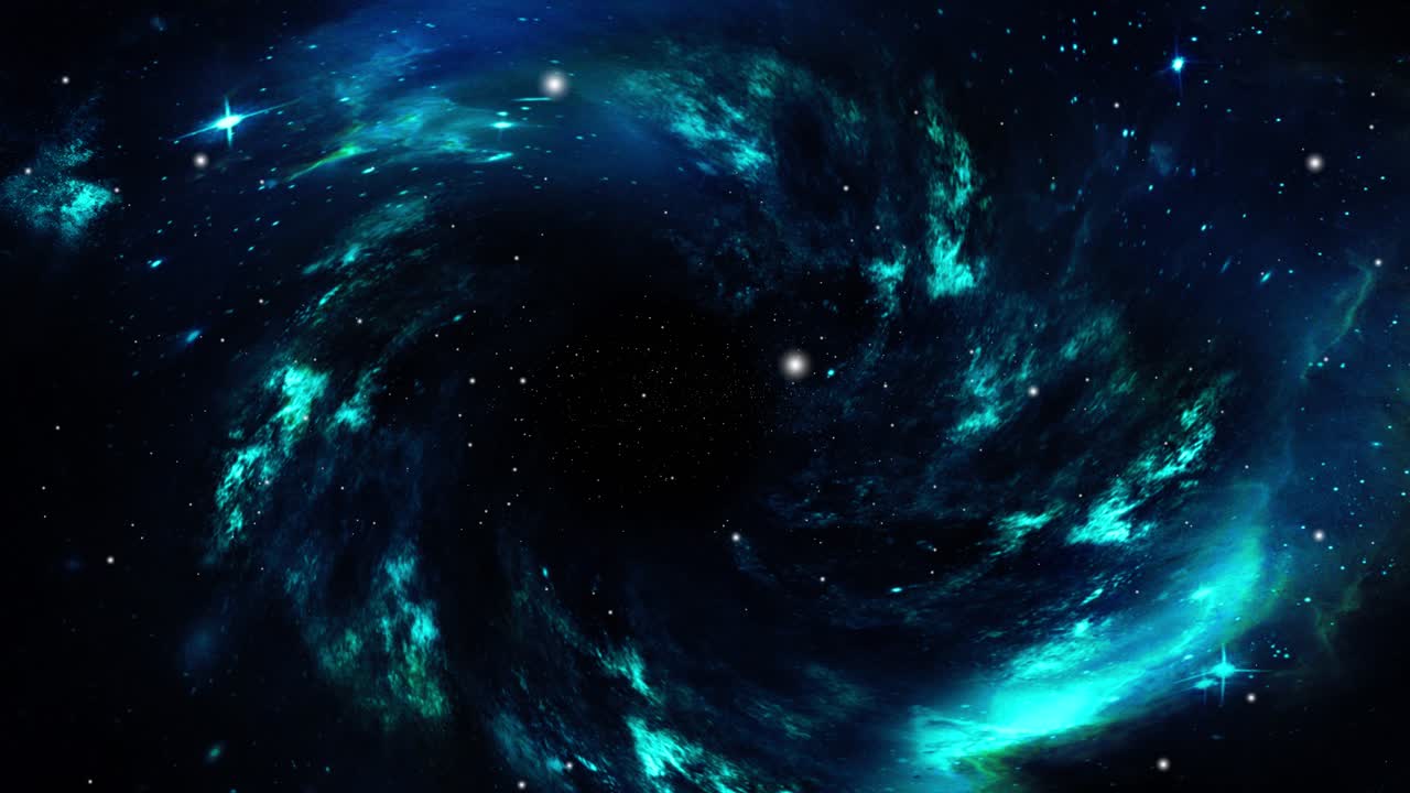 las nubes de gas giran y forman agujeros negros en el espacio