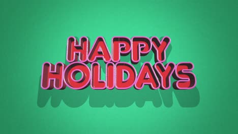 Retro-Happy-Holidays-text-on-green-grunge-texture