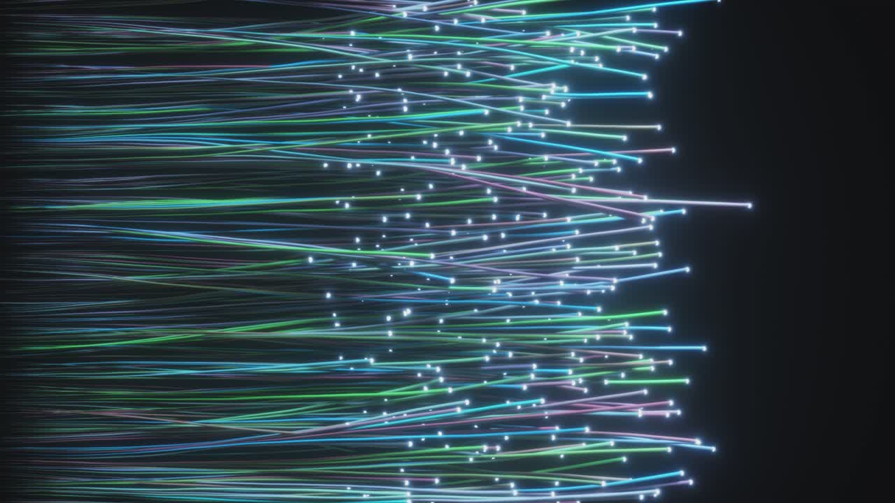 red de fibra óptica abstracta