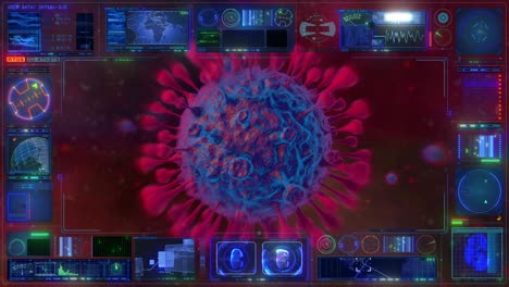 - fondo gráfico de animación de televisión de los medios de comunicación de coronavirus