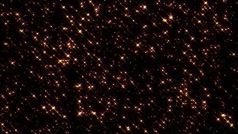 las estrellas brillantes de 4k, las partículas glamurosas