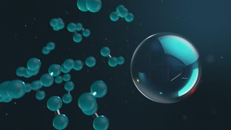 3d animation of the hydrogen element with hydrogen text that  symbolizes movement as an energy source of the future. hydrogen is the fuel of the future.