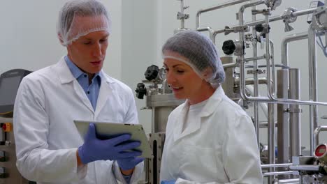 food scientists working together in lab