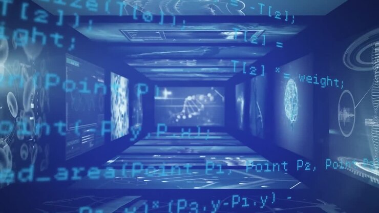 Digitally generated video of medical data processing
