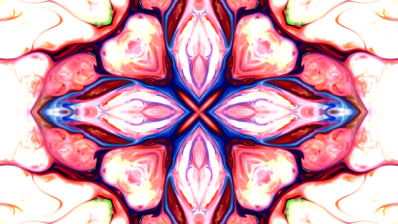 abstracto pincel tinta concepto liso patrón simétrico ornamental decorativo caleidoscopio movimiento círculo geométrico y formas de estrellas