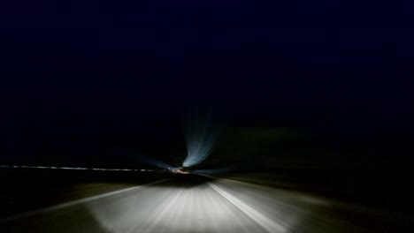 loop of driving at night
