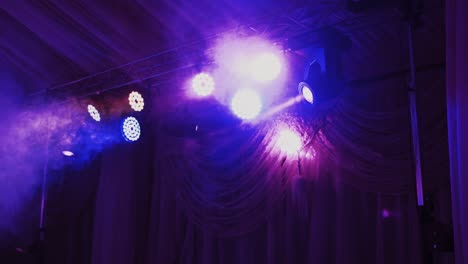 stage lighting in a party venue