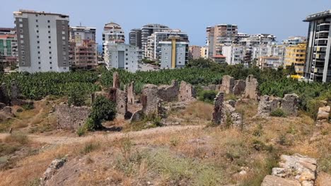 naula, a hidden historical gem in alanya, where ancient byzantine and roman ruins stand as silent witnesses to a rich past, nestled among modern life and hotels