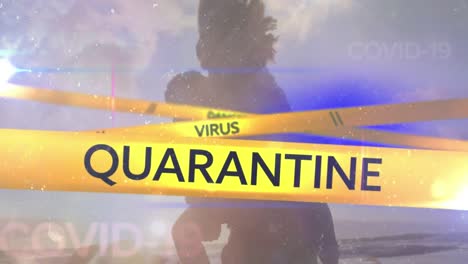 Digital-composite-video-of-yellow-police-tapes-with-text-danger-virus-quarantine
