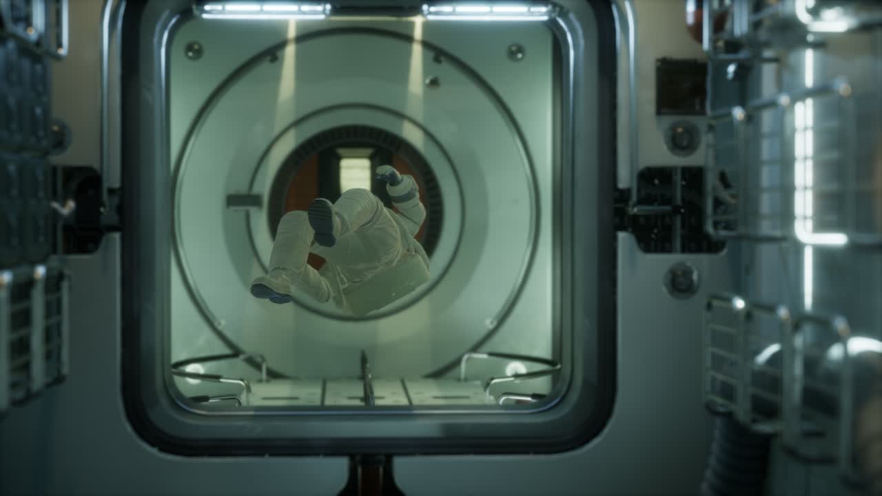 ⁇ 도 우주 정거장 안의 우주비행사