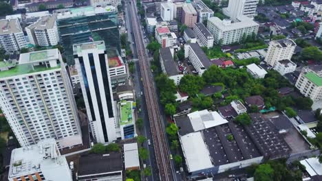 vista aérea del paisaje urbano de bangkok