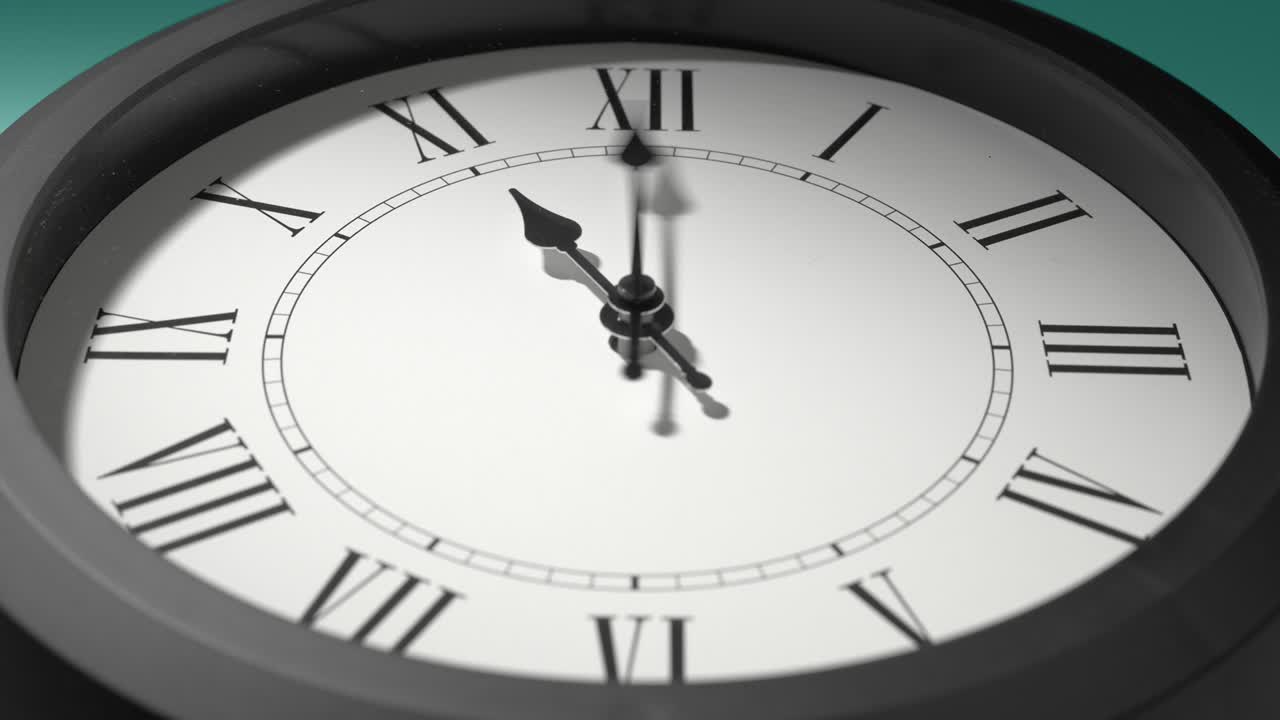 reloj latino en azul cian aguamarina celadón verde mar en el lapso de tiempo