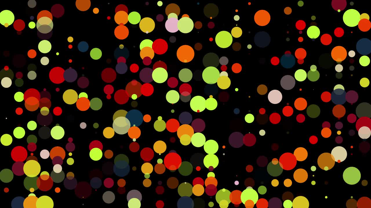 cuadrícula con muchas partículas redondas coloridas. renderización 3d generada por computadora del fondo festivo