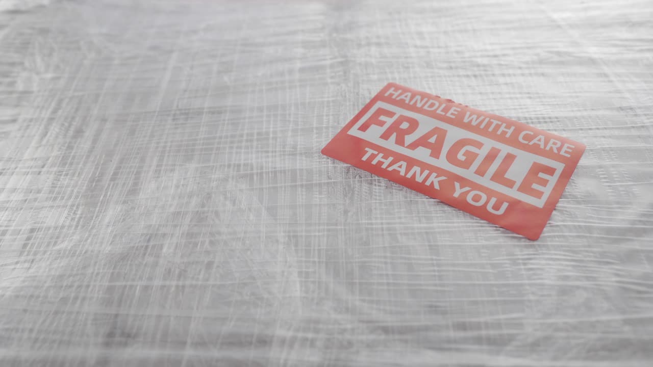Fragile Shipping Label