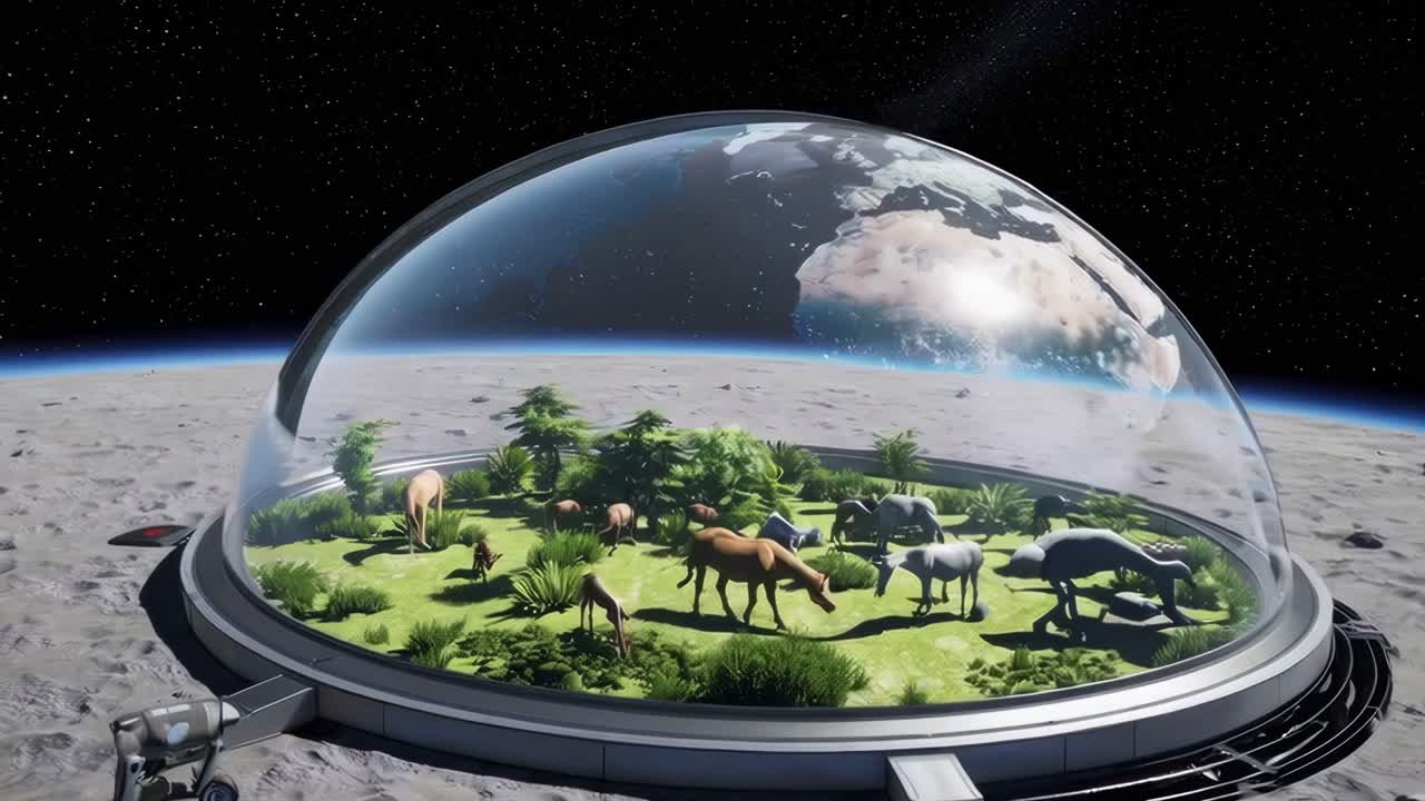 A Protected Earth Ecosystem on the Moon