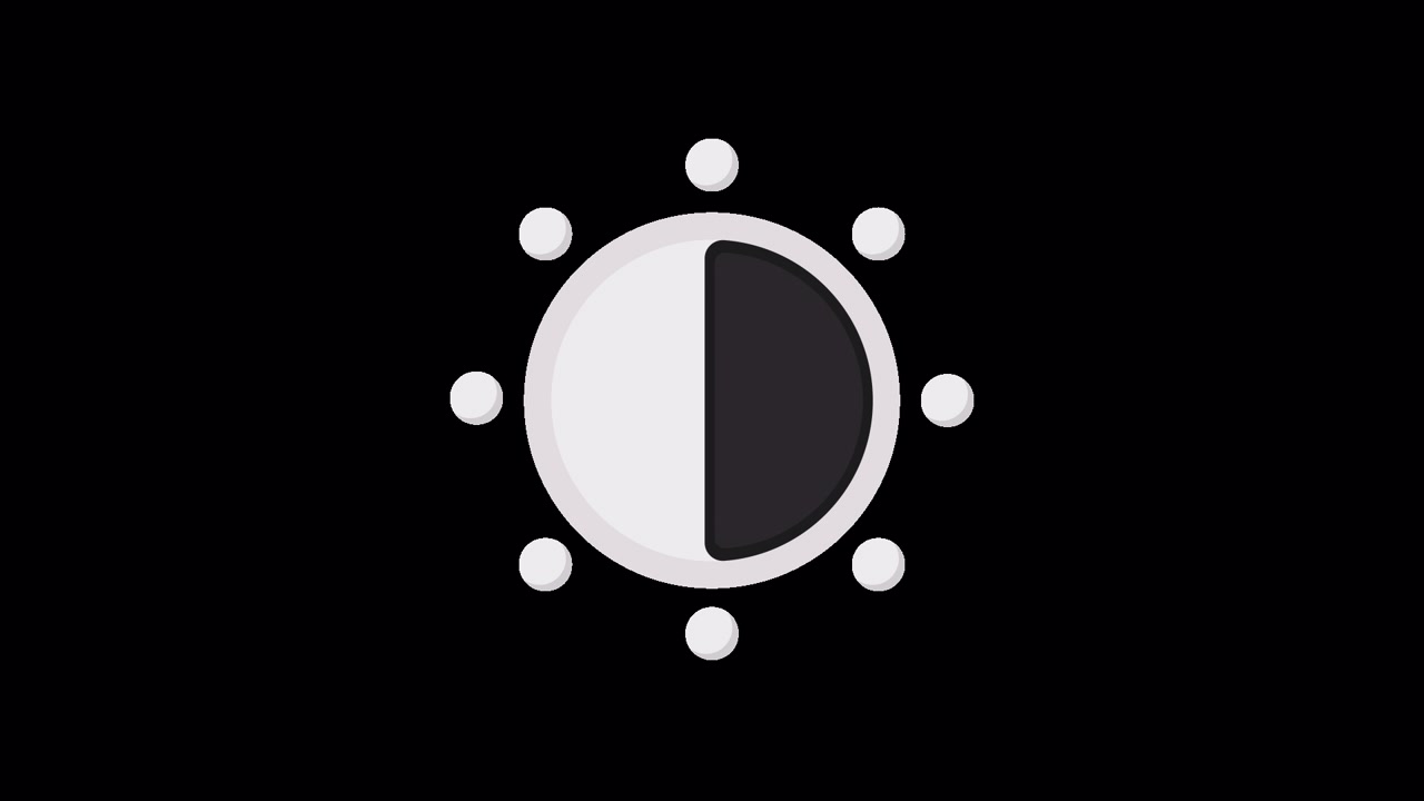 Animated Brightness or Dark Mode Toggle Icon