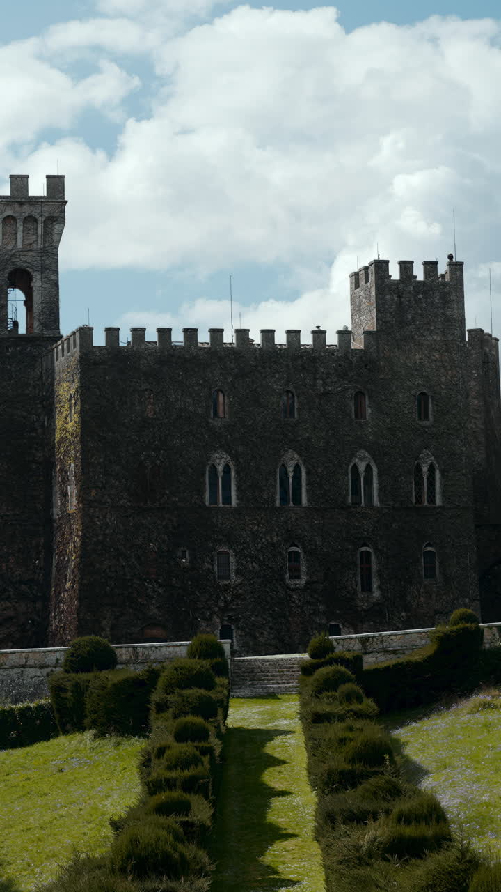 A Picturesque Castle with Lush Greenery