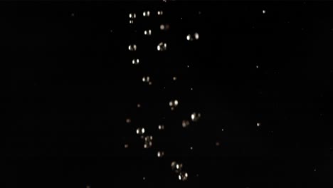 flying of green apple in black background in slow motion