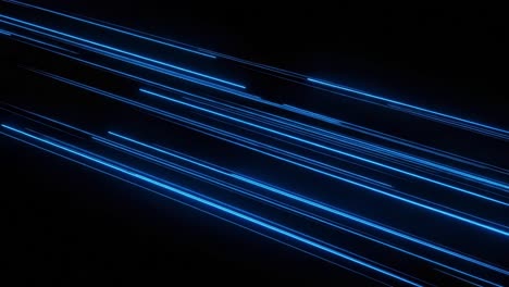 dynamic blue light streaks in motion on a black background creating a futuristic and high-tech atmosphere