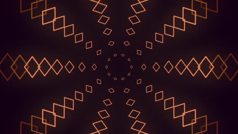 Geometrisch-Diamant-Futuristisch-Orange-Glühen-Muster