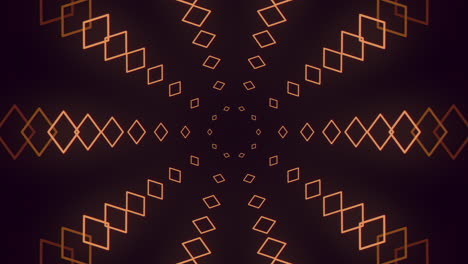 patrón de brillo naranja futurista de diamante geométrico