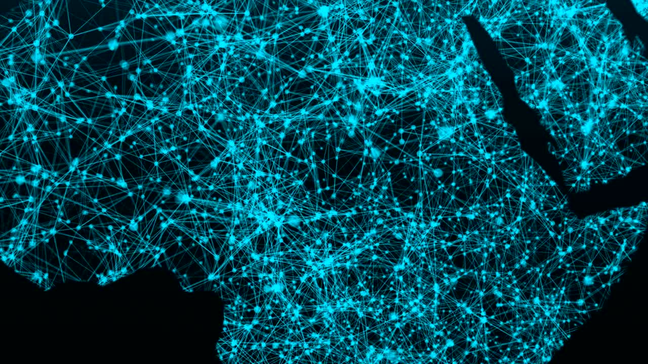 World map network. Connection dots background