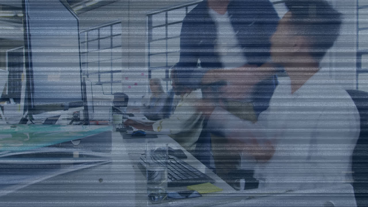 바쁜 사무실 에 있는 젊은 사무실 직원 들 의 그룹