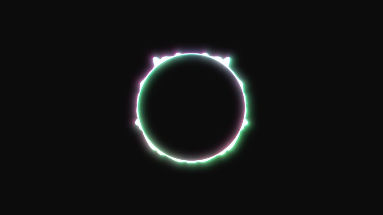 Circular interface audio voice music sound spectrum equalizer