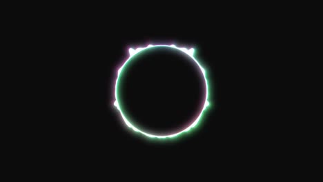 interfaz circular de audio voz música ecualizador del espectro de sonido