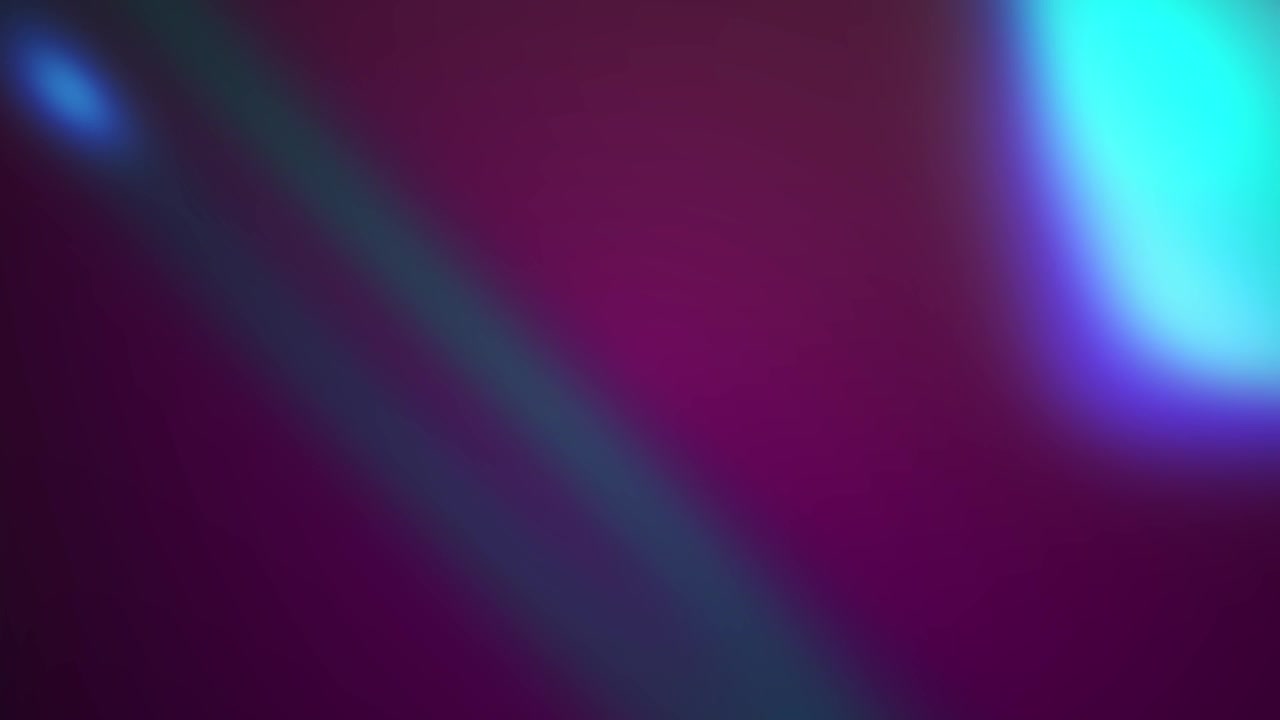 Abstract Motion Background with Glowing Cyan and Green Light Leaks
