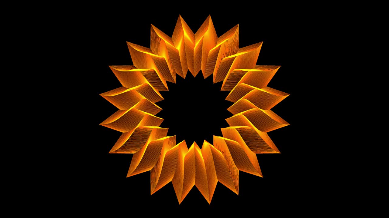 flor con alfa mate, bucle de naranja