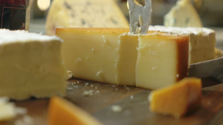 Cutting a Serving from the Cheese