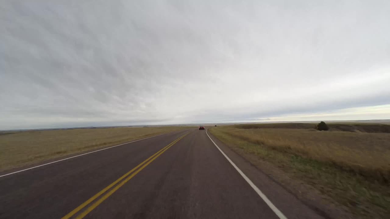 Hyperlapse of driving through the Badlands in South Dakota