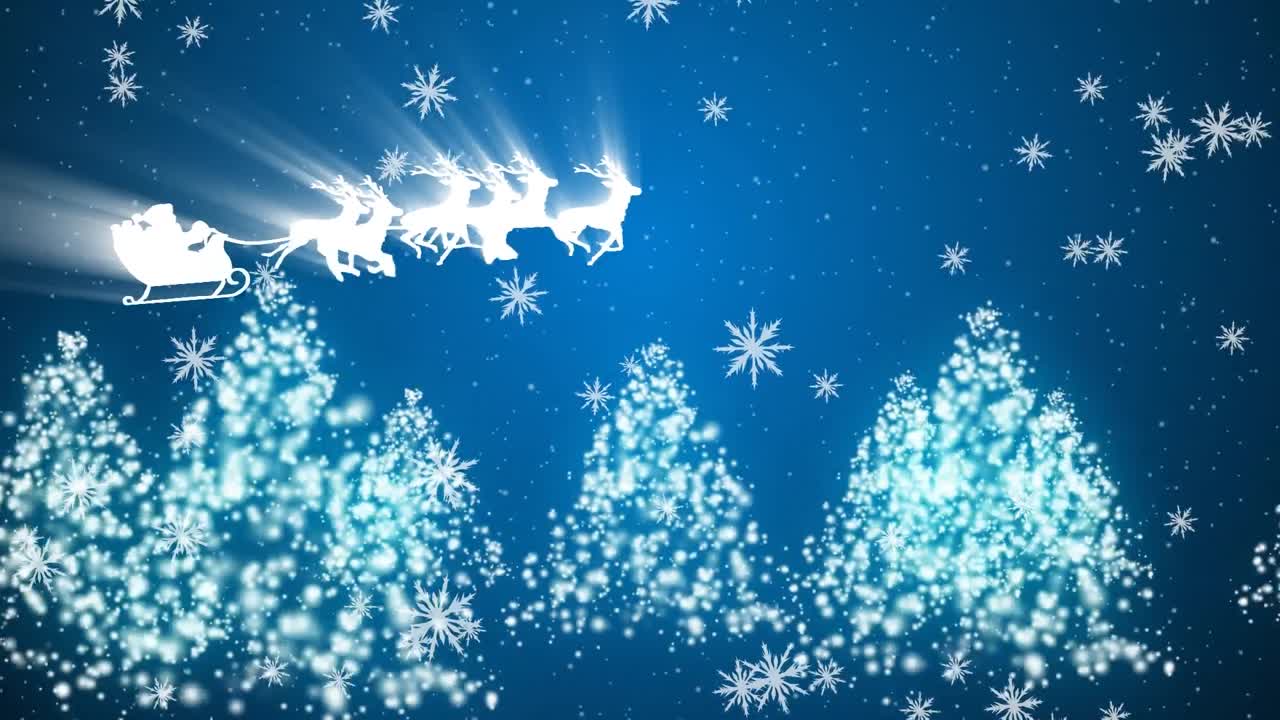 크리스마스 트리 와 함께 겨울 풍경 의 애니메이션