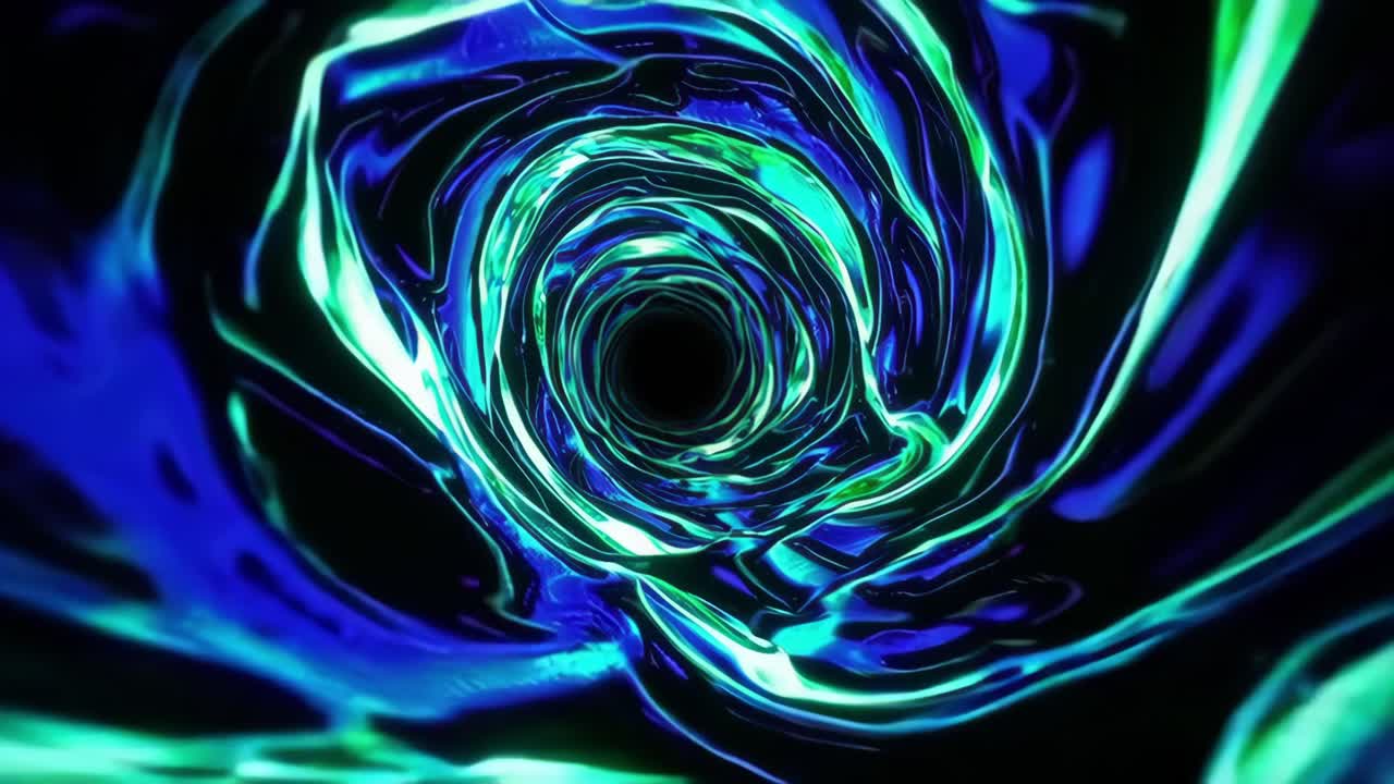 túnel de neón abstracto