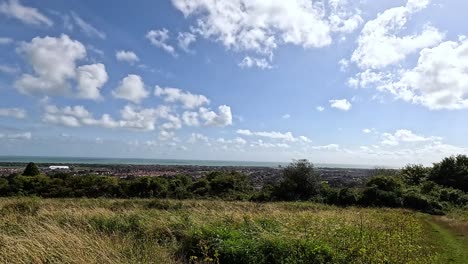 panoramic view of east sussex countryside