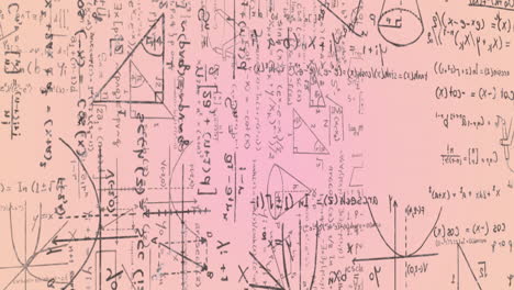 Animation-Von-Mathematischen-Gleichungen-Und-Diagrammen-Vor-Weißem-Hintergrund