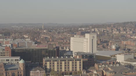 Moving-point-of-view-of-the-city-Nottingham-Nottinghamshire-United-Kingdom